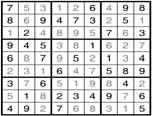 puzzle based on a 9x9 grid.