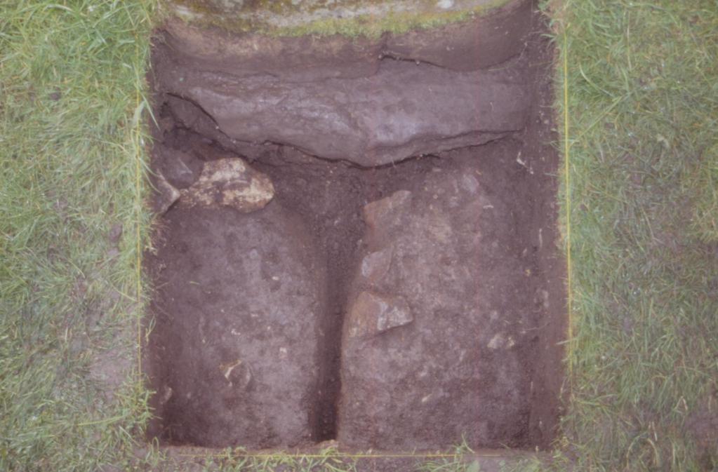 Plate One: Trench One showing clay