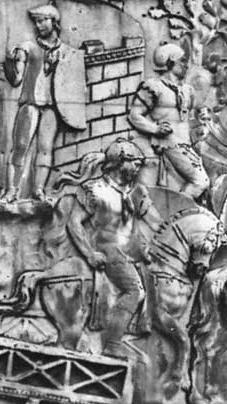 Detail from Trajan s Column, 2nd Century AD As far as evidence for British trousers goes, there is only one very vague image of a British warrior known that shows a style of trouser, a coin minted by