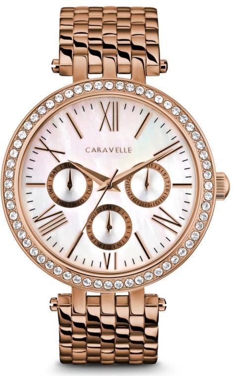 Case Diameter: 36 mm 44N111 Bulova Caravelle Ladies Watch.