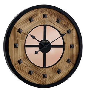 C4813 Weather Master. Illuminated outdoor wall clock with a two-step metal case in oil rubbed bronze finish.