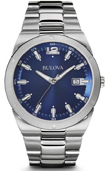 97A106 Bulova Watches - Strap - Bulova Men's Watches. White patterned dial. Rose gold. Brown leather strap. Water resistant to 30 meters/100 feet. Approximate diameter/width 37mm.