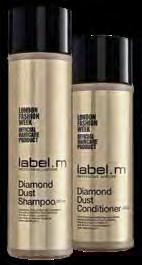 natural looking shine, thermal shield and improves surface luminosity Diamond Dust Shampoo & Conditioner are Sulphate free, Paraben