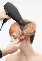 (Look 1) STEP 2 - Blow dry the hair with the CHI Euro Shine Blowdryer and a