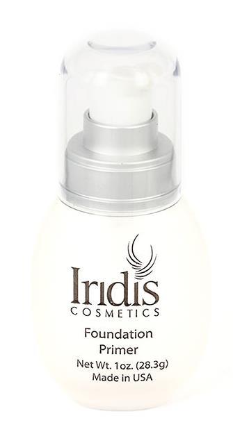 Iridis Cosmetics: Foundation Primer Product Description: Every artist needs to work on a perfect canvas and this is the first step in flawless foundation or powder application.