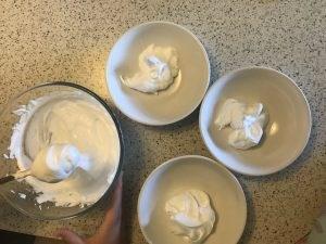 three bowls. Or go unicorn crazy and make three full amounts of slime!
