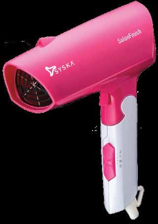 SalonFinish HD8208 Hair Dryer Two Speed Control 3 Temperature Settings 1 Cold Air