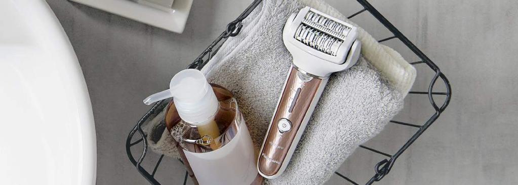 BEAUTY CARE EPILATORS TECHNOLOGY SILKY SKIN IN LESS TIME Experience less pain and irritation with an innovative Panasonic Wet/Dry Epilator.