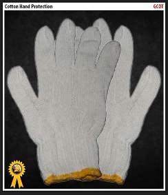 COTTON - 450GPD GLOVES - COTTON - 450GPD 7gg machine knitted (crochet) 450gpd natural cotton blend seamless gloves.