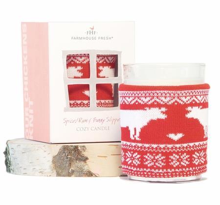 Spiced Rum & Bunny Slippers Cozy Sweater Candle SPICE UP THE PARTY!