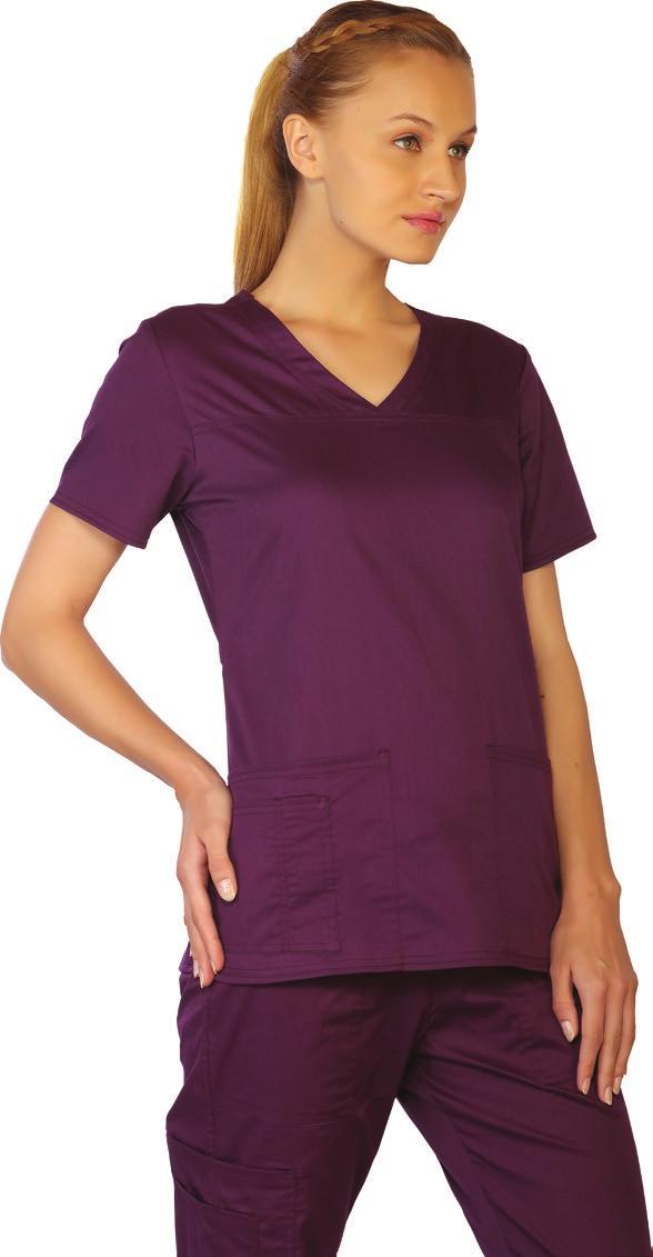 Collection Women s Stretch Top Crossover V-neck scrubs Crossover modern