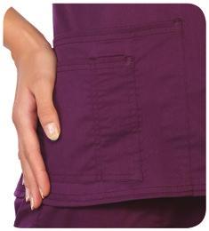 1220 Antimicrobial drawstring waist with elastic back for comfort Cotton =