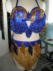 This will give you a starting point. Egyptian Bra and belt. Color is the second element of design.