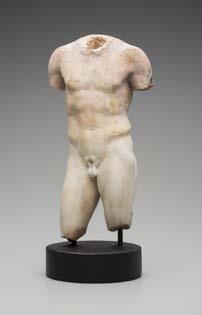 25. Roman Nude Male Torso, 2nd century CE Marble 14 1/4 x 7 1/4 x 3 3/4 inches Detroit Institute