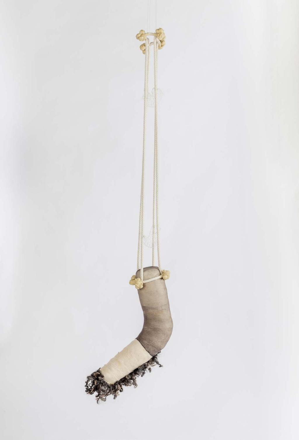 TANYA AGUIÑIGA Structures of Oppression Cotton rope, cotton thread, foam, gauze, selfdrying clay,