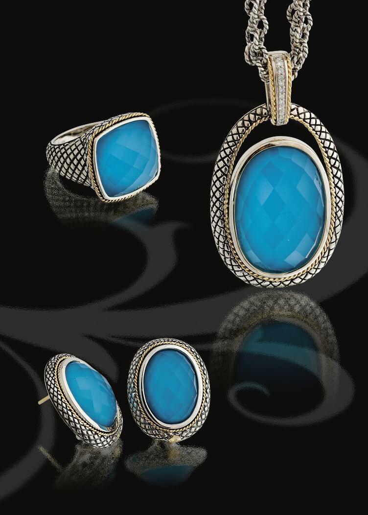 Follow Your Passion... 3A 3A ACR89-TQ 18kt and sterling silver turquoise ring $360.