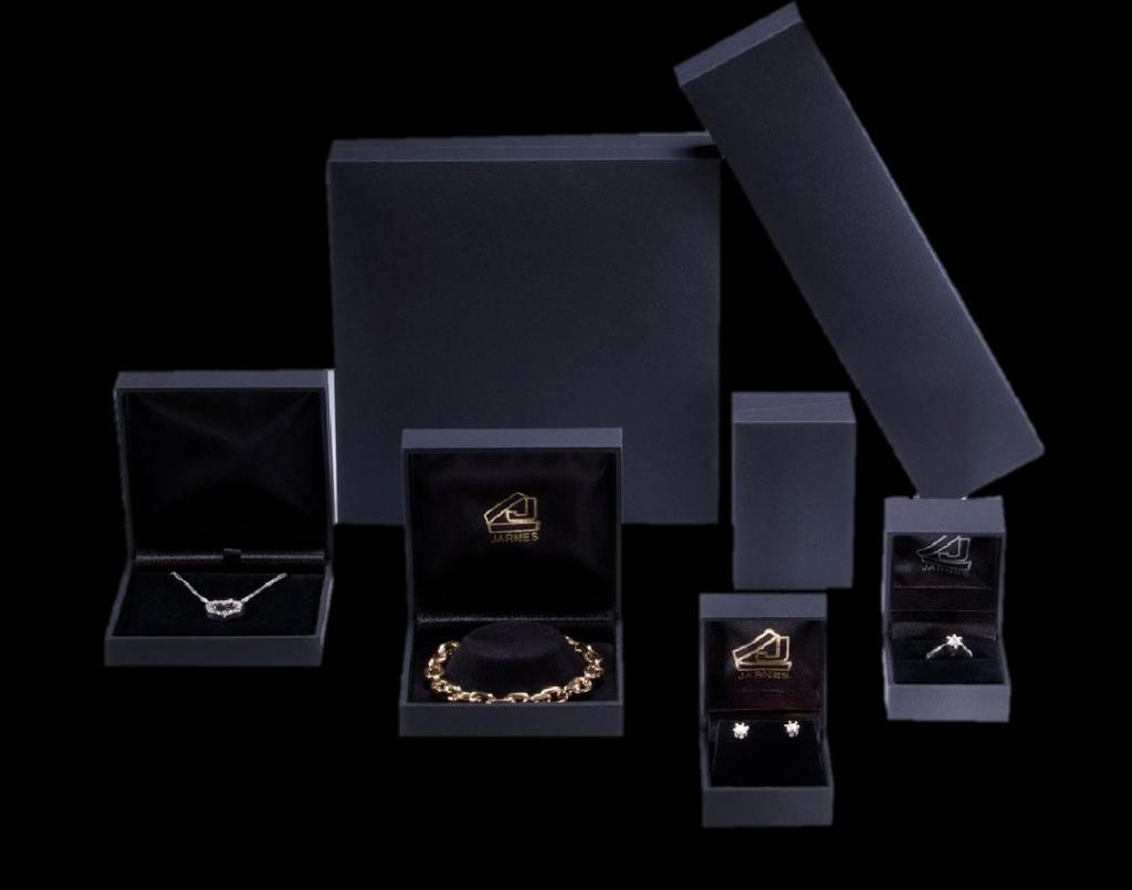 Soft Touch Series 3200 Series of leatherette covered jewellery boxes A confident choice New black luxurious series of boxes with classic and timeless soft leather look surface.