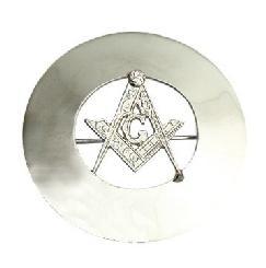 GPC-2083h Masonic Design Chrome silver Finish Measurement Across 3.