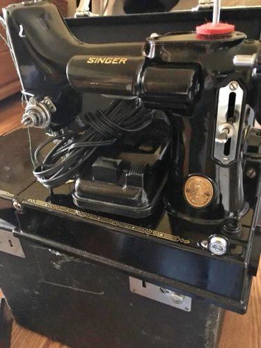 A bigger laugh. They want $950 for this one. Antique sewing machine.
