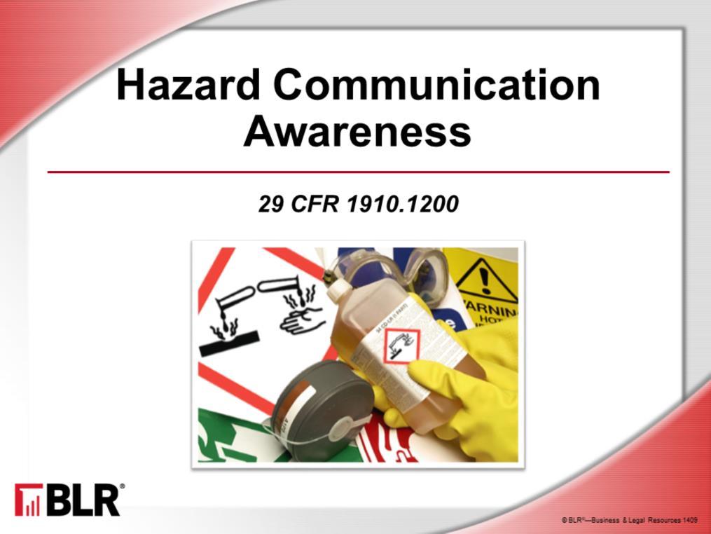 OSHA s Hazard Communication standard mandates that employees have a right-to-know of the associated health and safety hazards of chemicals being used at work.