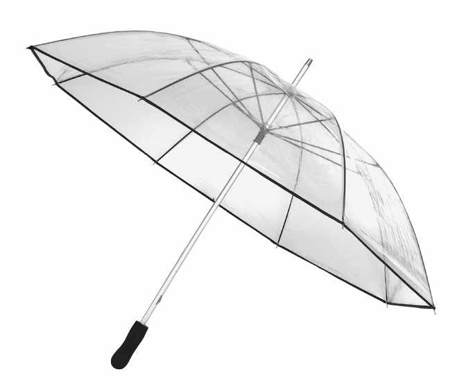 PANORAMIC, with metal shaft, metal ribs, plastic tips, and a plastic handle, with a POE canopy Aluminium stick umbrella PANORAMIX with metal ribs,