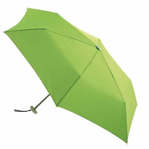 plastic handle, and a polyester canopy, closure with Velcro Super slim mini pocket umbrella FLAT,