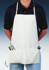Cotton duck canvas Reinforced bartacks at all stress points Featuring bound edges, hammer loop and pencil pocket F15 Waist Nail Apron Size: 9 L x 15 W Durable 7 oz.