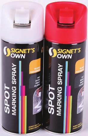 Marking Spray cans and Signet s Own Geo Vertical Spray cans Applicators Applicators