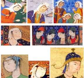 Khan 85 Fig.59: A variety of Chārqads used by Persian women Another interesting thing visible through the pose of the lady is upper-part of her trousers which was impossible to be viewed otherwise.