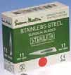 75 T4515* Swann-Morton Red Carbon Steel Sterile 7.99 T4201-7.99 T4202 7.99 T4203 7.99 T4204 - Swann-Morton Green Stainless Steel Sterile 9.75 T4101-9.
