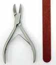 49 Straight blade - Single use Nipper with straight or concave blade. Metal foot file.