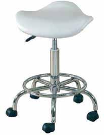 PU and sponge See page 76 for stools with an incorporated footrest SURGERY FURNITURE Contemporary Saddle Stool (NS) F4049-60.