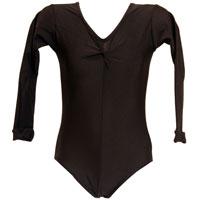 Charmaine / Leo4 Long sleeved, nylon lycra leotard with ruched front. Ideal for adults and children. 1.