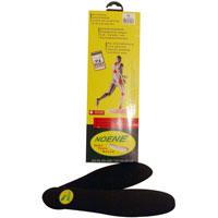 Noene These shock absorbent insoles are one of the best around. Ventilated beneath sweat glands and machine washable. Can be used over, under or to replace an existing insole.