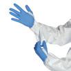 double flaps permit limited re-use if not contaminated 99Double cuff system for good glove compatibility*** 99A comfortable garment specifically designed for ease-of-wear Hooded coverall.