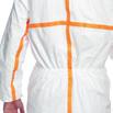 hazardous particles as well as oil repellent 99Bright, over-taped seams aid wearer identification 99Soft and lightweight fabric that is permeable to both air and water vapour 99Ergonomic fit