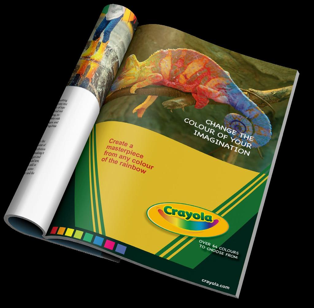 Crayola s selling point is the variety of colours they can produce.
