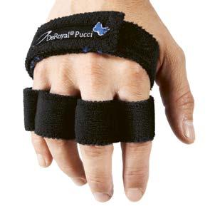 It provides a light support to the proximal phalanges and extension to the fingers.