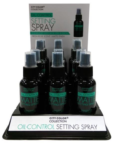 Oil-Control Setting Spray (F-0058) FACE Use City Color Oil-Control Setting Spray after applying makeup to