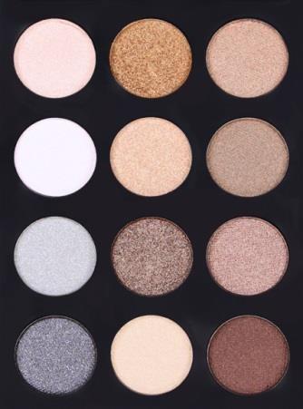 12 shimmer shades Natural & earthy tones Perfect for a smokey or natural look Slim compact Easy