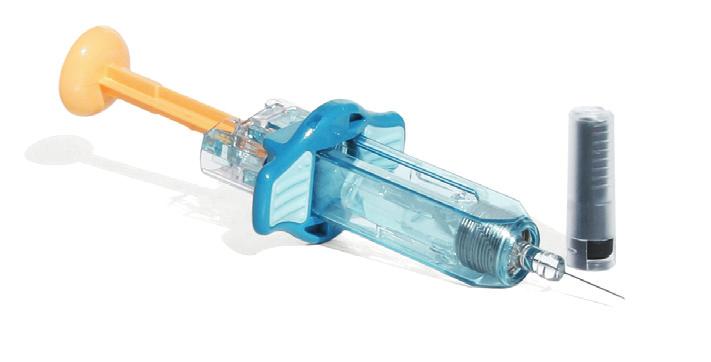 How to prepare, use and dispose of the abatacept pre-filled syringe in five steps The abatacept pre-filled syringe The abatacept pre-filled syringe includes several features to make it as easy as