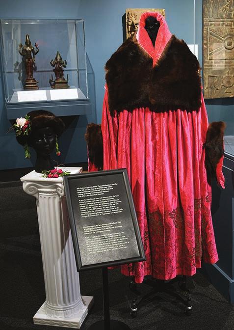 Dresses with a floral theme from The Missouri Historic Costume and Textile Collection at MU were
