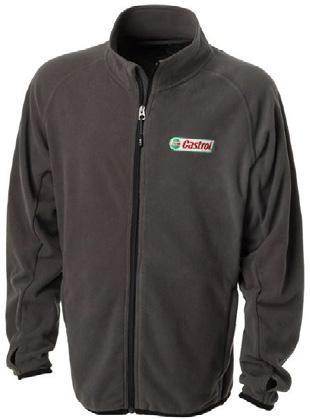 APPAREL FLEECE Compact fleece material, the smooth surface and the paneled construction allow for