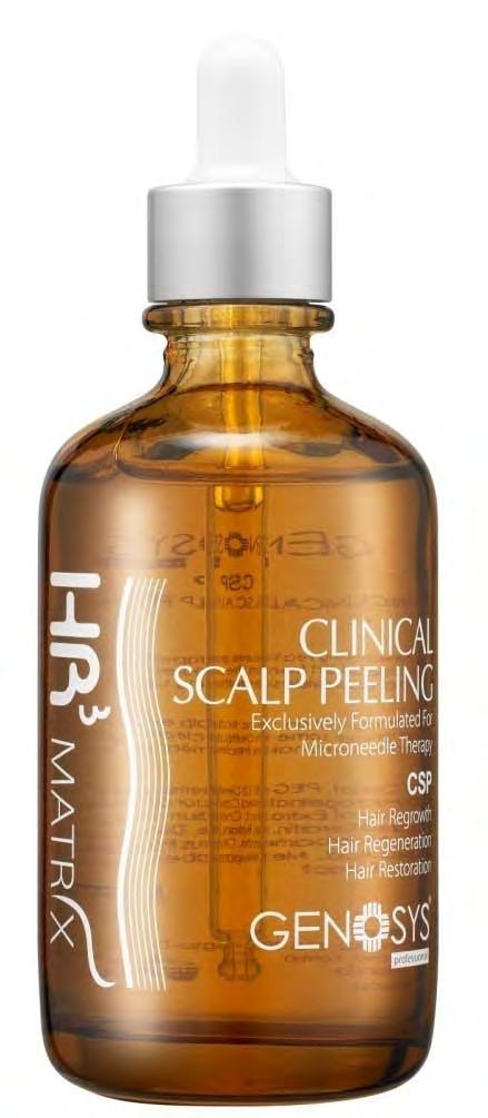 Step 1. Clinical Scalp Peeling Description Professional Protocol Step 1. Clinical Scalp Peeling Remove flaking and sebum remnants and cleanses clogged follicle Step 2. Clinical Hair Solution Step 3.