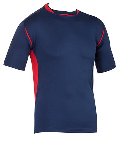 WARM UP SHIRT Micro Technical Training Shirt Combines with 0671 Shorts Contrast trim detail Easy care Light weight Quick dry Scooped hem Soft touch Technical fit Price per