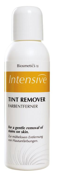Intensive Tint Remover is used to remove stains from your hands, if necessary, after performing the