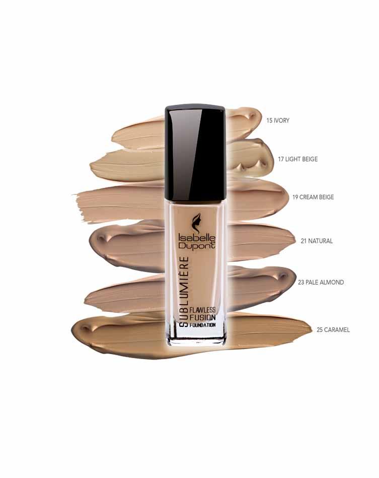 FACE SUBLUMIÈRE FLAWLESS FUSION FOUNDATION Best part of Sublumière Flawless Fusion Foundation is special sweat and sebum-controlling agents that allow for all day of impeccable wear.
