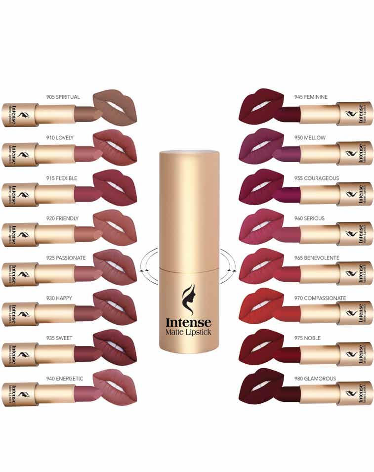 LIPS MAGNETIC CLOSURE INTENSE MATTE LIPSTICK Pigment-rich color matte lipstick in a range of favorite 16 shades lip colors that glide right on and stays in