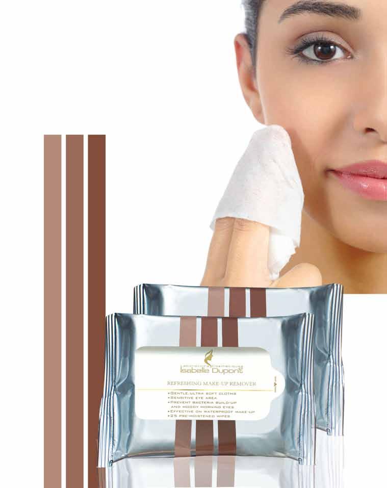 SKINCARE REFRESHING MAKE-UP REMOVER Gentle ultra-soft cloths. Effective on waterproof make-up.