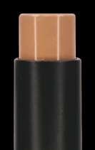 Glide on the foundation stick around your face for medium to full coverage or use darker shades to contour!